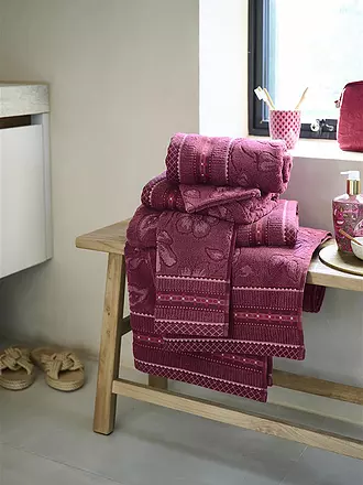 PIP STUDIO | Handtuch  JASMIN JACQUARD 55x100cm Dark Pink | 